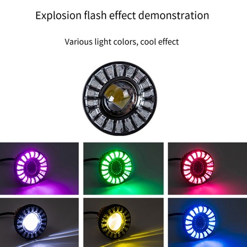 Phare rgb 20w pour - rgb, moto