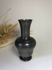 Small pewter pitcher / vase - hallmarked - engraved Made in France