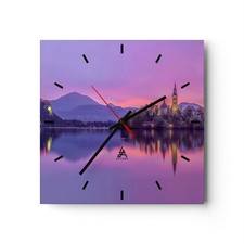 Horloge murale en verre