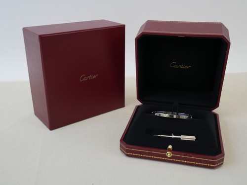 Cartier love white - gold, with