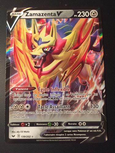 Carte pokémon zamazenta - carte,
