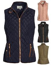 Womens Gilet Bodywarmer Jacket Quilted Sleeveless Waistcoat Size 18 20 12 14 16