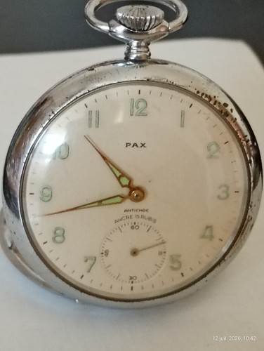 Montre gousset pax - gousset, rubis