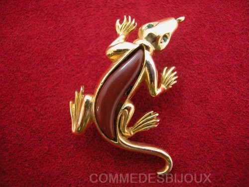 Broche vintage sphinx lézard - sphinx,