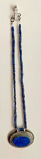 COLLIER ARGENT MASSIF ET LAPIS