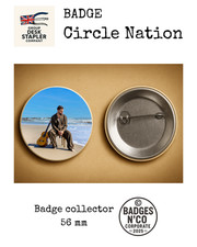 Badge Kendji Girac 56 mm pop gipsy française art visuel collector