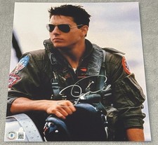 TOM CRUISE SIGNED AUTOGRAPH 8x10 PHOTO TOP GUN BECKETT BAS COA