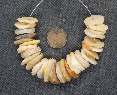 Lot perles quartz néolithique - perles,