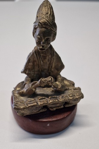 Statuette africaine bronze - statuette,