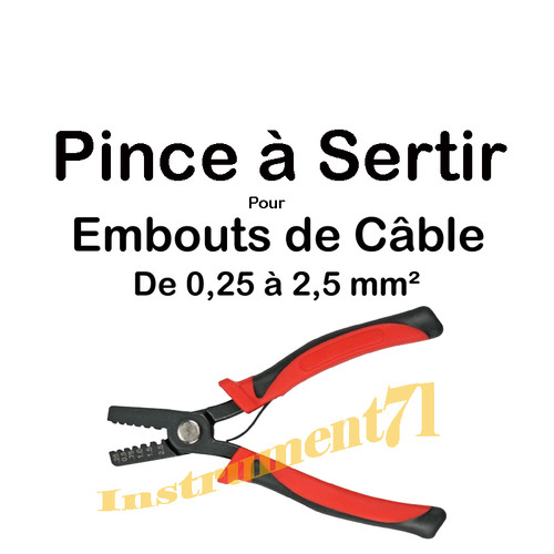 Pince sertir pour embouts - à,