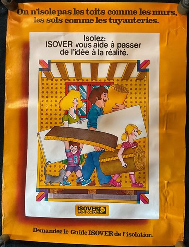 Affiche isover saint gobain - affiche,