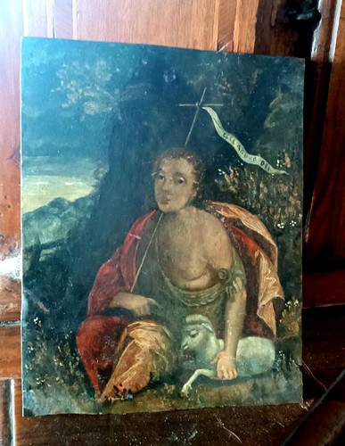 Tableau ancien sur cuivre - tableau,