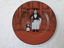 Williams Sonoma Guy Buffet  Sommelier Waiter  with Dog 8" Dessert/Salad plate