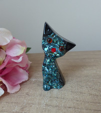 Figurine chat rétro en