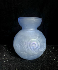 Vase à jacinthe bleu art