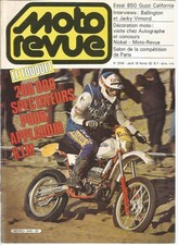 MOTO REVUE N°2546 GUZZI 850 CALIFORNIA / TOUQUET 82 / JACKY VIMOND / SALON PARIS