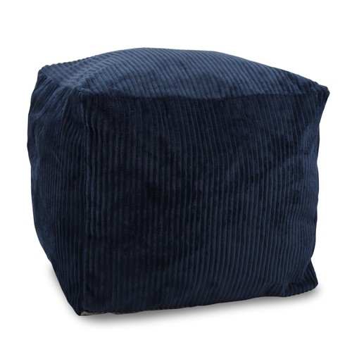 Square corduroy pouf - pouf, cover