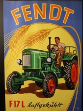 Original Fendt F17L Dieselross Tractor Brochure Flyer 1950s Marktoberdorf
