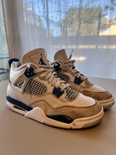 Nike Air Jordan 4 Retro Military Blue Size 5Y Youth Shoes Very Good Condition