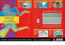 1988 Advertising1020 Advertising Toy Games Atari 520 ST (2 Pages)