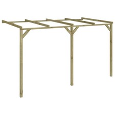 Bois Pergola à Appentis Jardin Support Plantes Grimpantes Rosiers Voute vidaXL