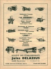 Antique 1955 Jules Delassus Farm Equipment Magazine Issue Advertising