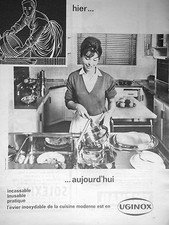 UGINOX ADVERTISING THE STAINLESS KITCHEN SINK MODERN WEARABLE PRACTICAL