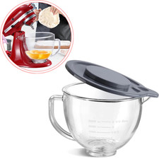 Bol Mélangeur KitchenAid Verre 4,5/5 QT + Couvercle, Marquages Mesure