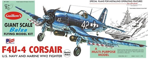 Corsair f4u guillow - corsair, f4u-4