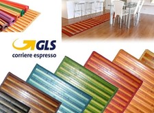 Modern Wood Bamboo Mat Floor Kitchen Gradient Runway Non Slip