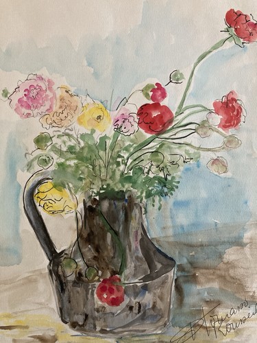 Beau dessin aquarelle gouache - dessin,