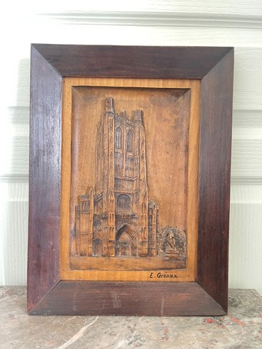 Ancien tableau bois - tableau, sculpté