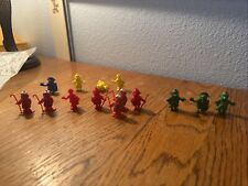 Astérix Obélix Dupont d'Isigny 1969 Figurine Monochrome rouge romain Lot Of 14
