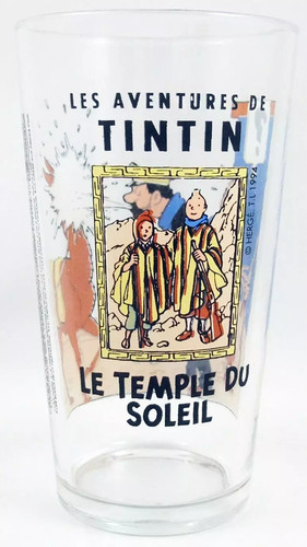 Tintin verre à - à, moutarde