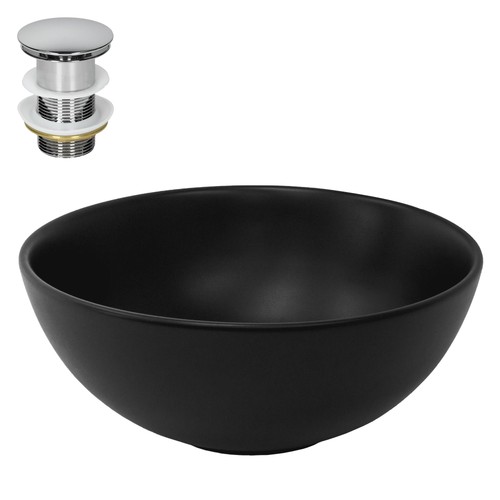 Lavabo céramique noir - , avec