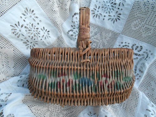 Joli panier ancien osier - joli, en