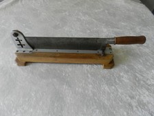Rare Antique Bread Cutter Popular Art SOMBORN LAN IRON Cross of Lorraine Frame