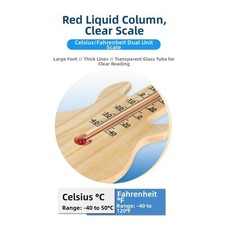 Thermomètre mural intérieur extérieur avec grand écran pour usage serre