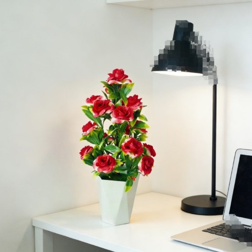 Plante rose artificielle - rose,