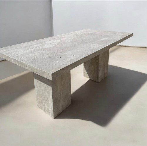 Table travertin - table,