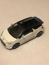 🌟CITROEN -DS3 2012  CABRIO BLANC  /NOIR  COLLECTION 3 INCHES  SERIE- 2013 1/64