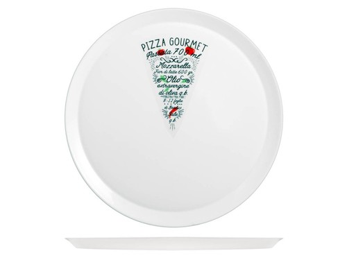 Assiettes pizza en opale - pizza,
