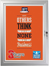 Enclosed Bulletin Board for