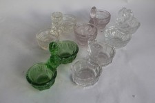 5 Antique Glass Salt Shakers (72032)