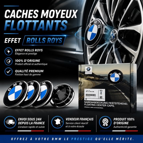Caches moyeux flottants bmw - moyeux,