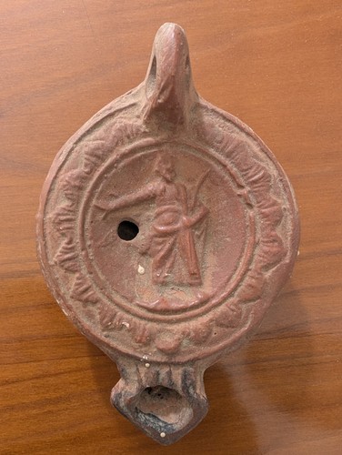 Lampe huile terre - terre, cuite