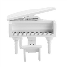 (Blanc) Mini Piano à Queue En