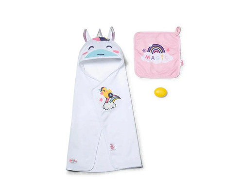 Baby born hooded towel set - towel,