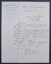 Invoice 1923 MACHINE AGRICOLES MACE CORVAISIER GUINGAMP old bill invoice 8