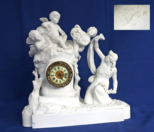 Sevres pendule biscuit - pendule,
